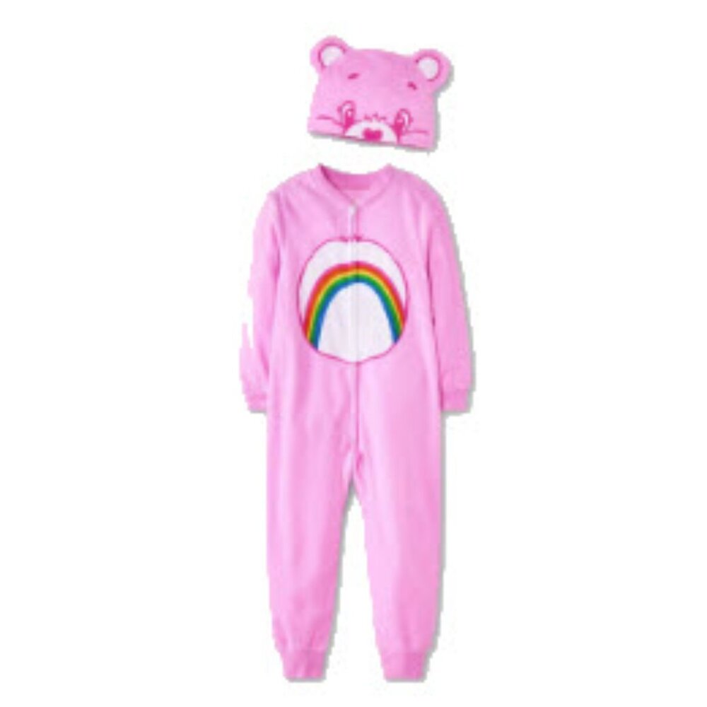 Toddler Care Bears Long Sleeve Sleeper Footed Pajama‎ With Cap NWT 18M